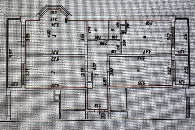 3-к квартира площадью 75,90 м² фото 74657