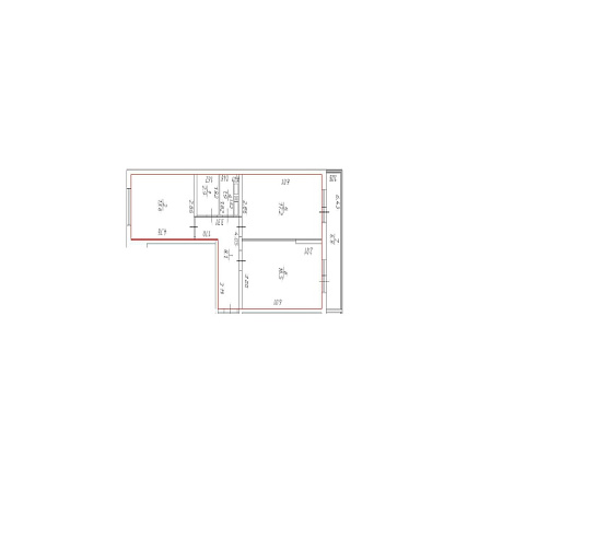2-к квартира площадью 62,20 м² фото 74832